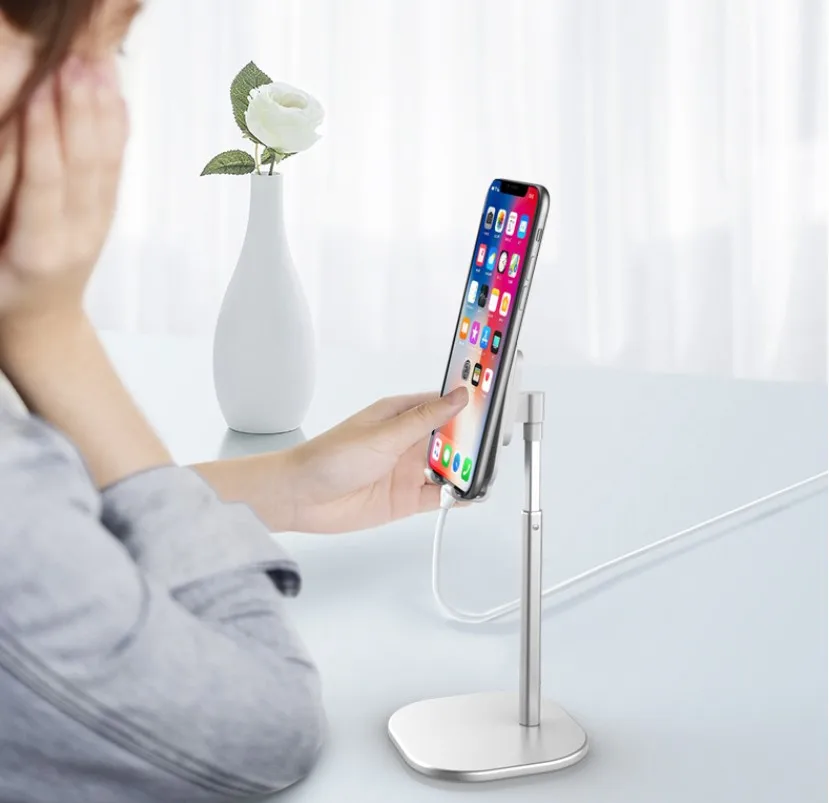 

Watching movie mobile holder universal metal smartphone support bracket for iphone