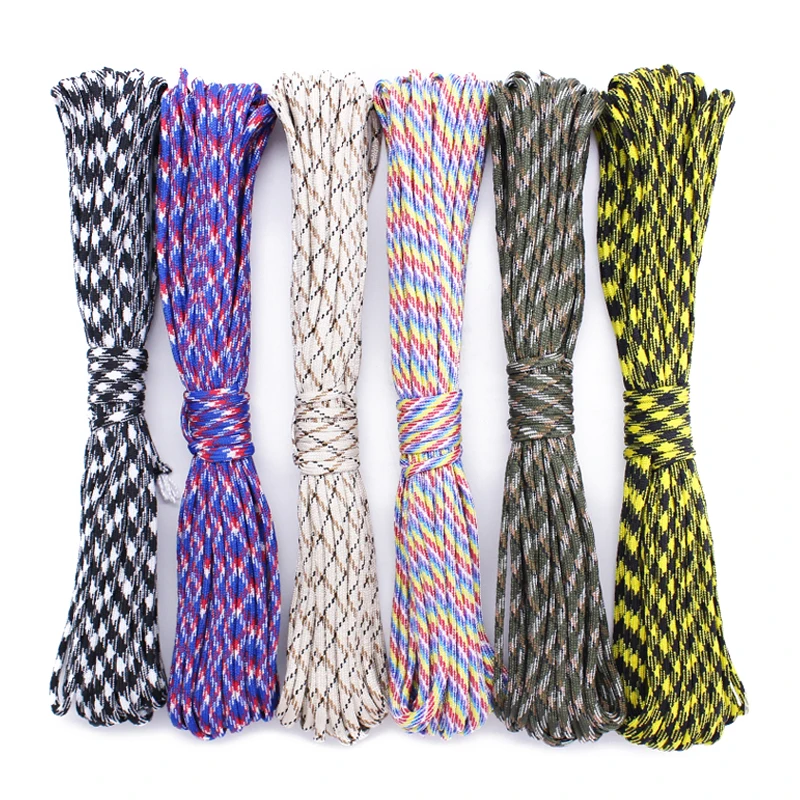 

Wholesale Parachute 350 Cord 7Strand 4mm Survival Paracord Rope, Multi-colors
