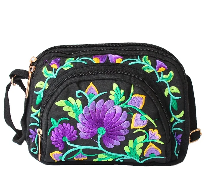 

Women's embroidered shoulder bag ethnic coin purse, Various
