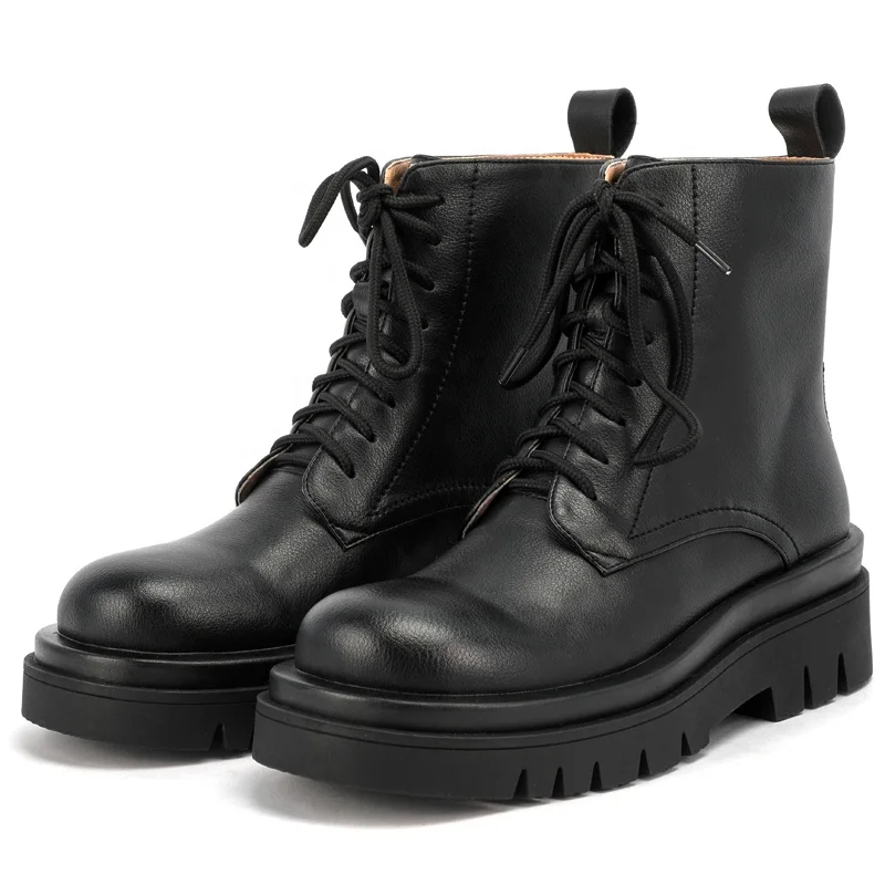 

2020 Winter new ladies platform boots genuine leather casual winter shoes fashion women chelsea boots