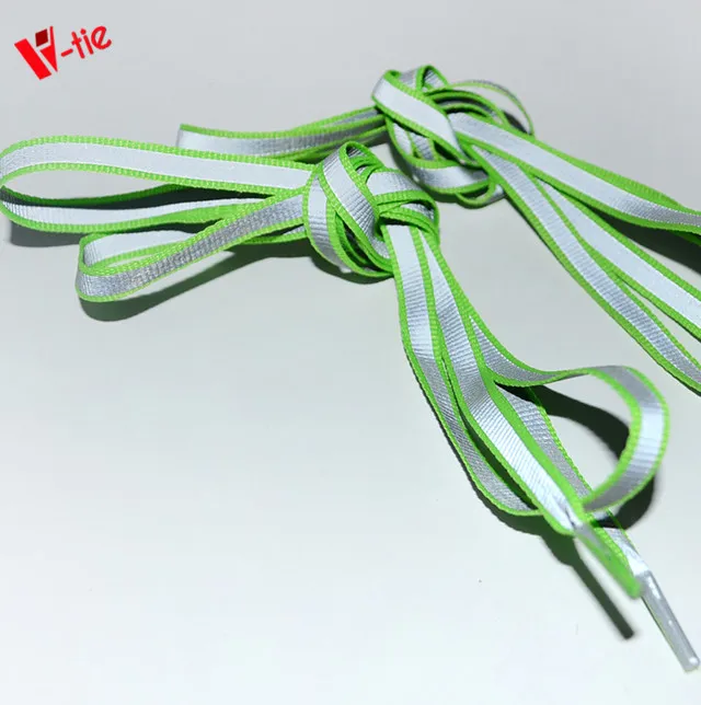 

Advertising Products Double Side Luminous Flat Reflective Shoelaces Safety Shoe Laces Unisex, 8 colors