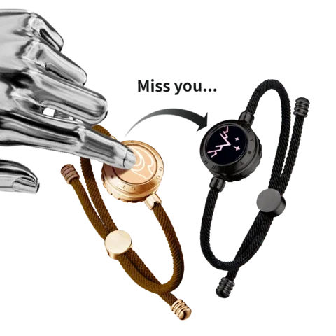 

Everlasting Smart Couple Bracelet Marriage Love Girlfriend Gift Unlimited Distance Flash Sensor Bracelet