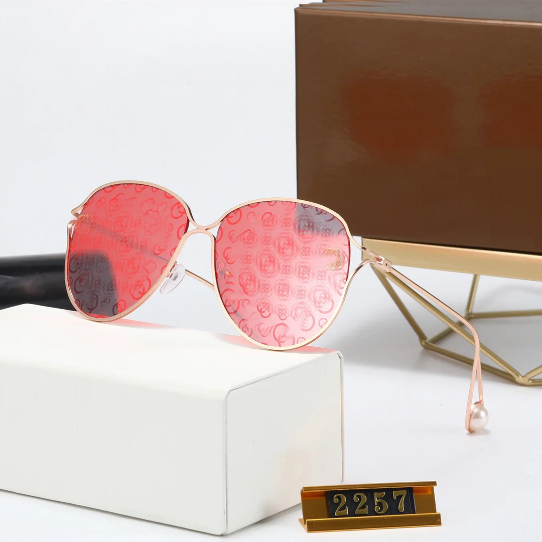 

2257 Trend Hot Sale Alloy Temple Wholesale Driving UV400 CE 2020 Round Women Mirror Sunglasses glasses blue light