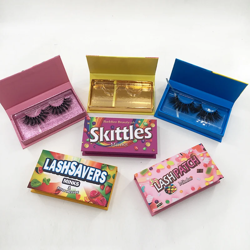 

2021 new arrivals lashes wholesale vendor vegan eyelashes halloween lashes package Oreo Rainbow Hall box, As pics show