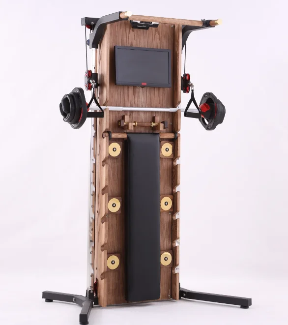

wooden multifunction exercise equipment fitness with solid wood for home gym