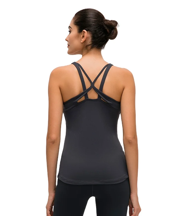 

2021 Woman Women's Tight-fittings Activewear Seamless Suit Workout Tops Sport Wear Yoga Top For Women