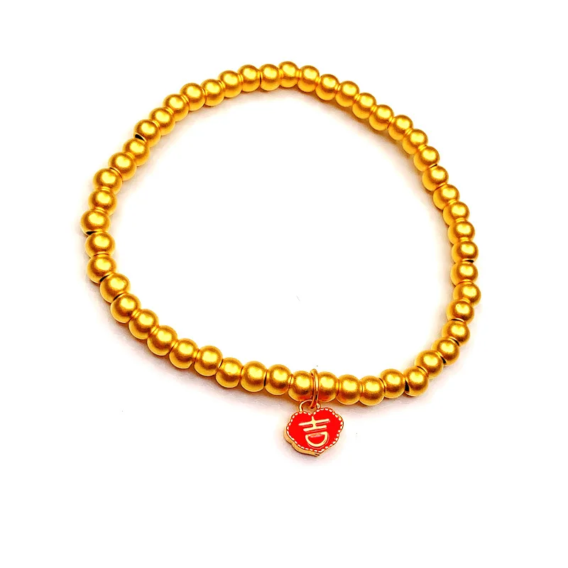 

solid gold bracelet 24k jewelry new style women's 999 full gold 24K pure gold bracelet pattern Bracelet non fading jewelry