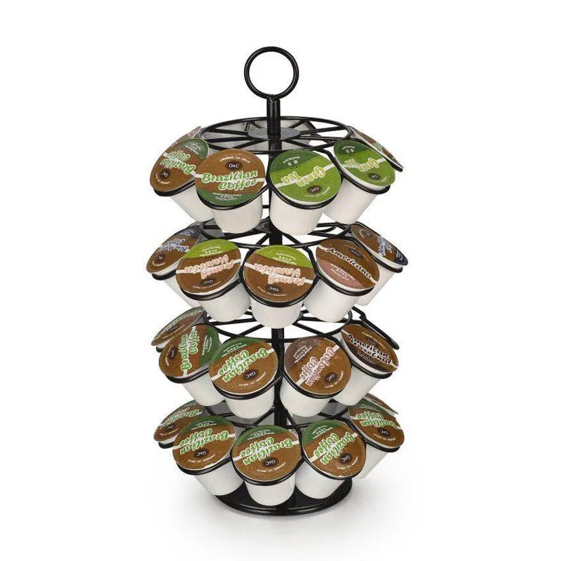 

36Pcs Black Christmas Tree Rotatable Coffee Capsule Holder Fit for K-CUP Dolce Gusto