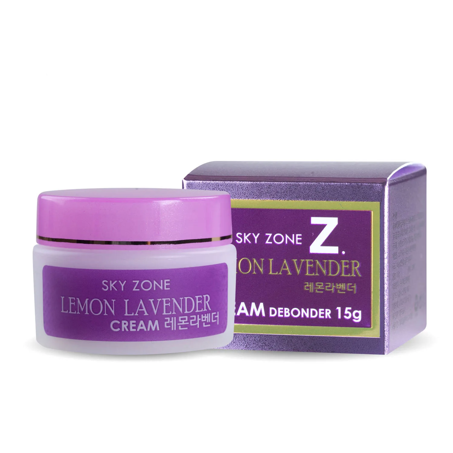 

Korea Sky Zone Cream LEMON LAVENDER Debonder Remover Sensitive Popular Lash Glue Remover For eyelash extension, Purple