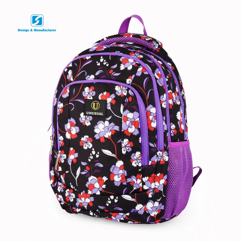 

Durable large capacity daily girl multifunction school backpack bag, Purple