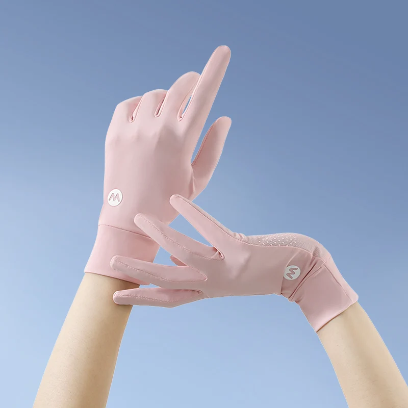 

Custom logo bike riding outdoor UV protective summer women driving gloves