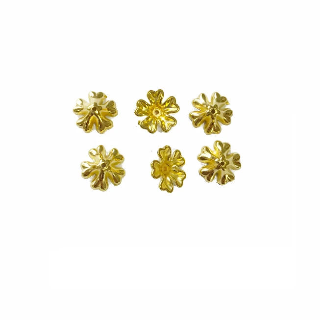 

embroidery use beads CCB198 golden color flower design plastic loose ccb beads