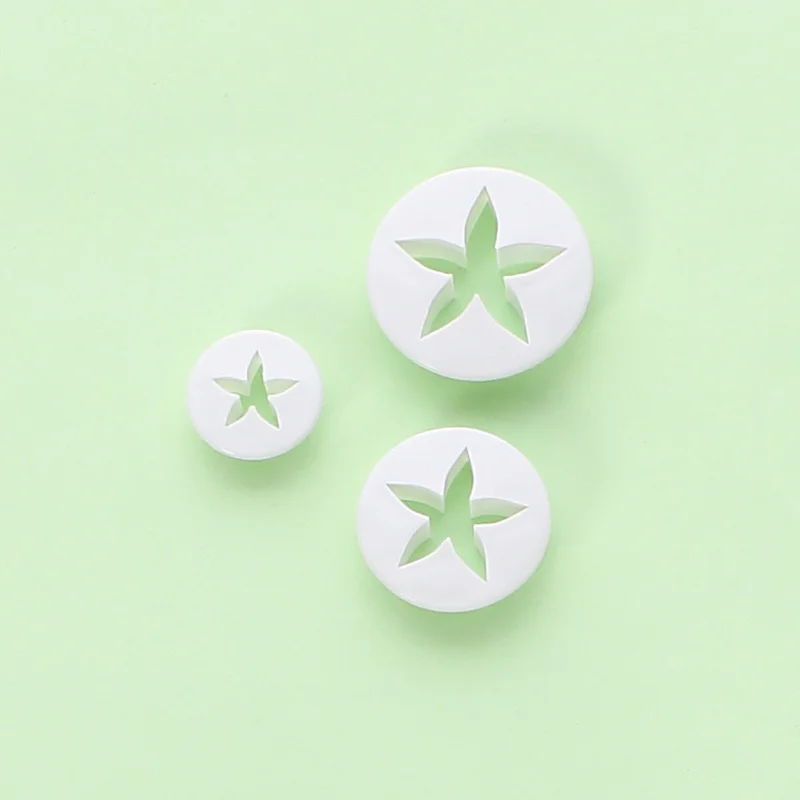 

Fondant Cake Mold Calyx Baking Tool Hollow Calyx Pentagram Fondant Flower Press Die Cutting Mold Making Crafts Baking Pan Tool