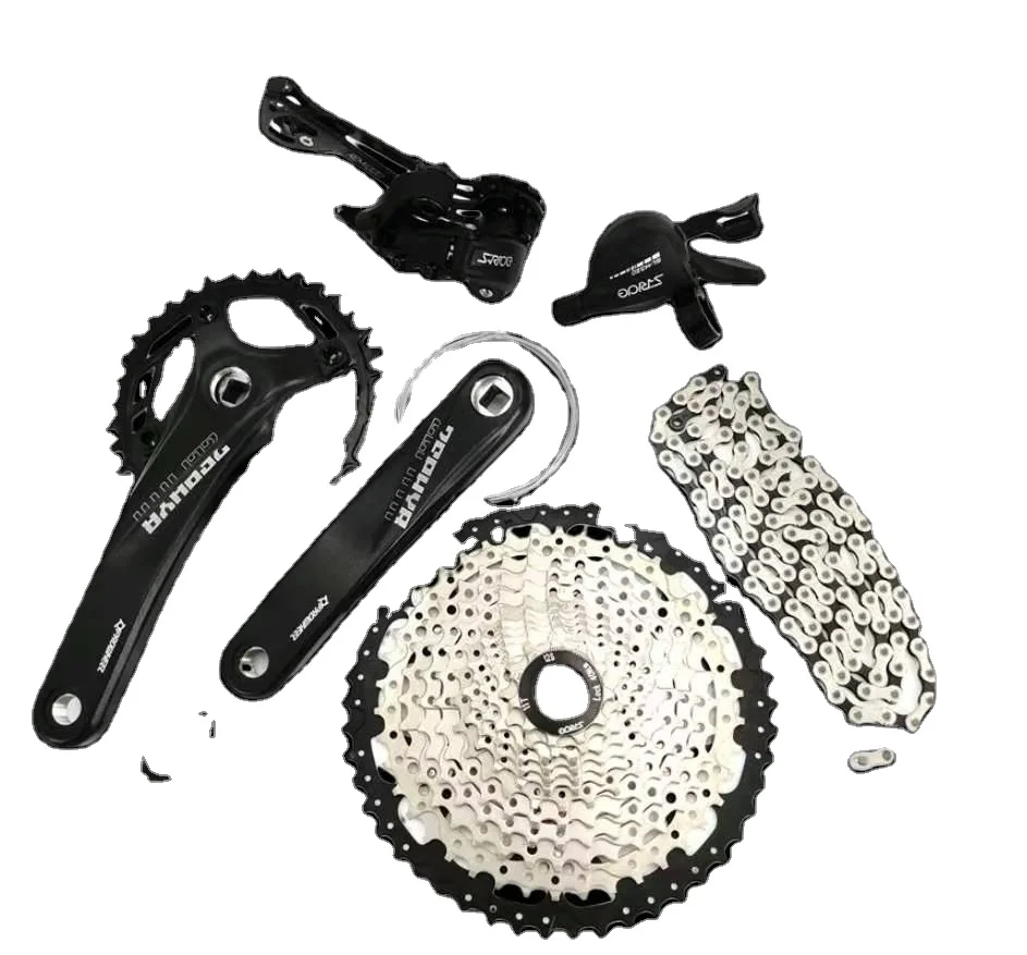 

Hot Sale Bicycle parts groupset 12 speed mountain bike groupset, Black silver
