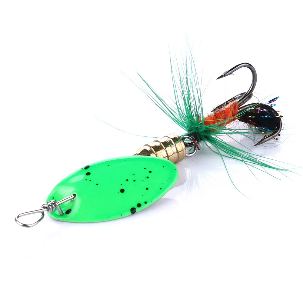 

Pescaria Isca Artificial Angle 5cm 2.2g Hard Metal Spinning Fishing Lures, 4colors