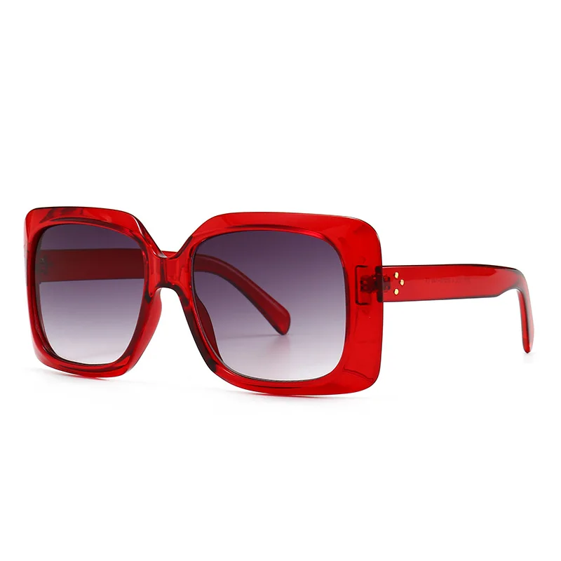 

HBK Fashion big Square Sexy Leopard sunglasses woman trend shadow for women vintage oculos K34493