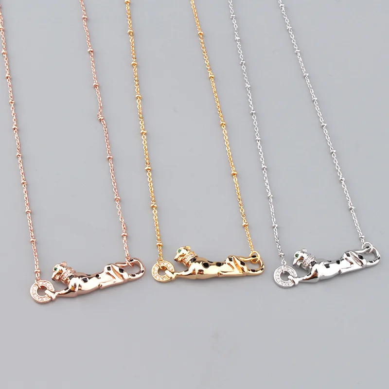 

Wholesale Fashion Leopard Jewelry 18K Plated Rose Gold Color Bracelet Set For Women