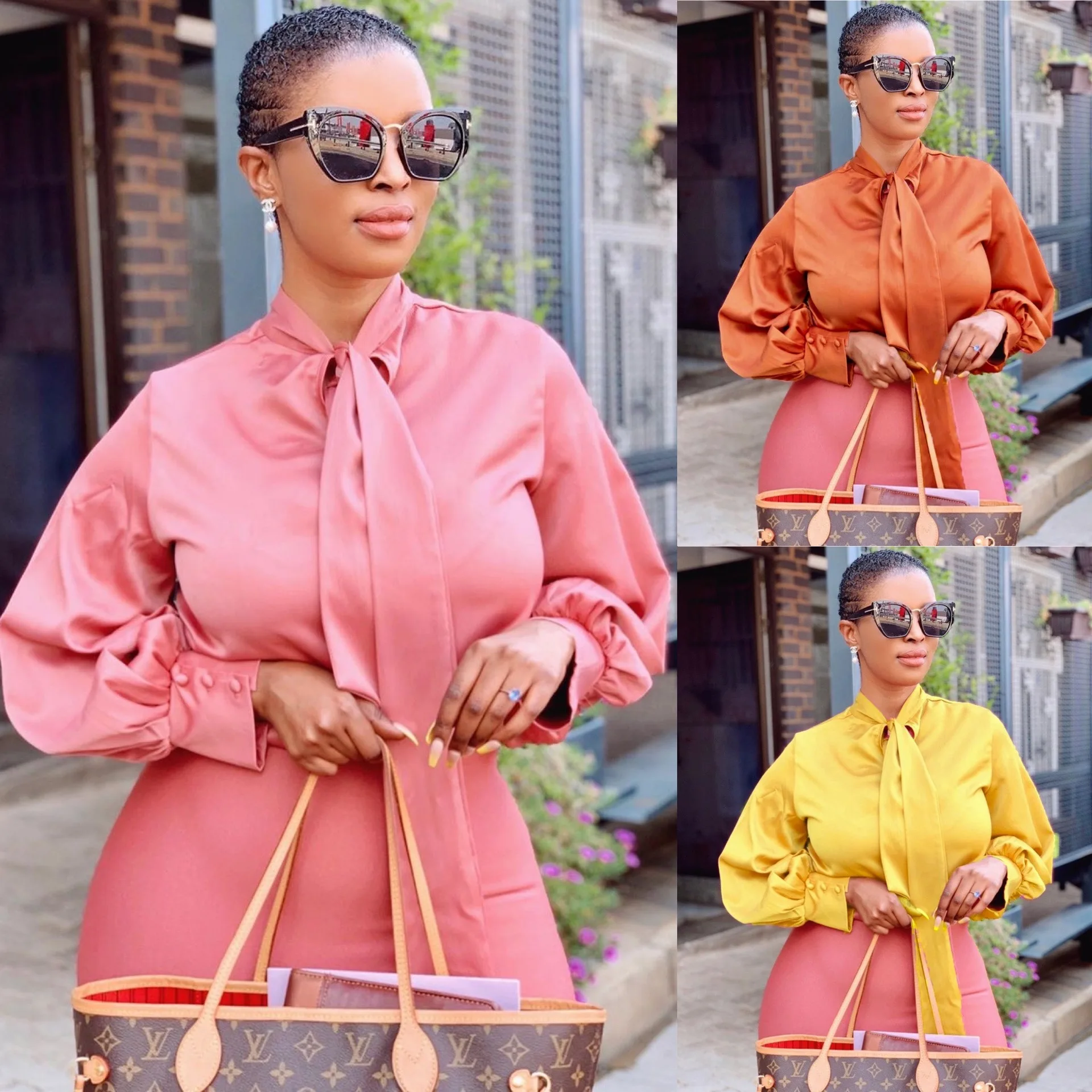 

Latest Summer Fashion Style Fancy Elegant Women Chiffon Tops Blouses, As showed