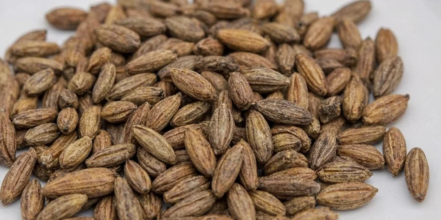 Anise seeds in a spice rack