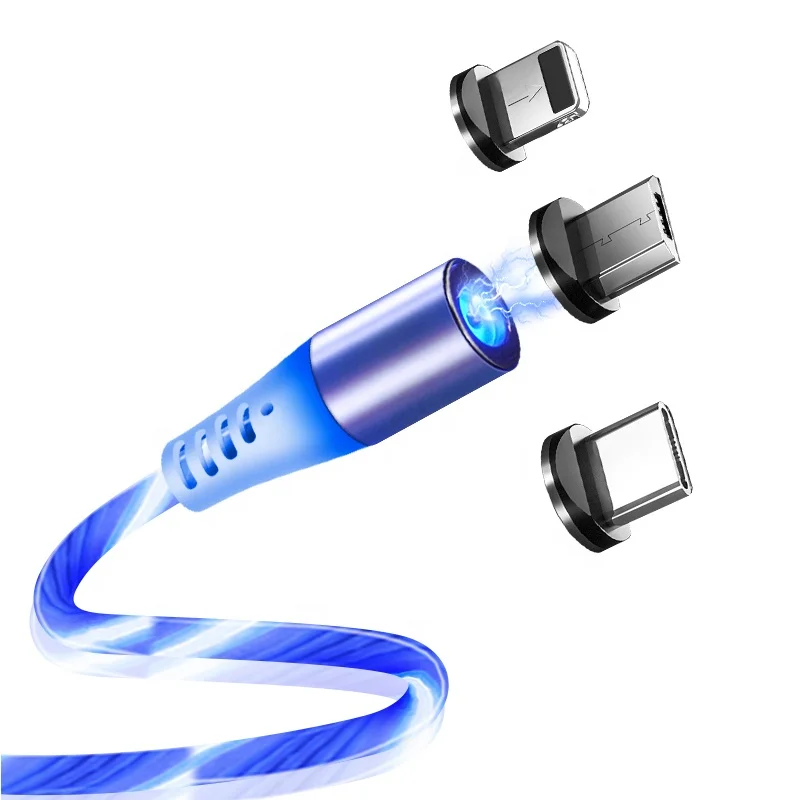 

Led USB Charging Cable Magnetic Usb Cable Charger Magnetic Magnet Charger Cable For Smartphone