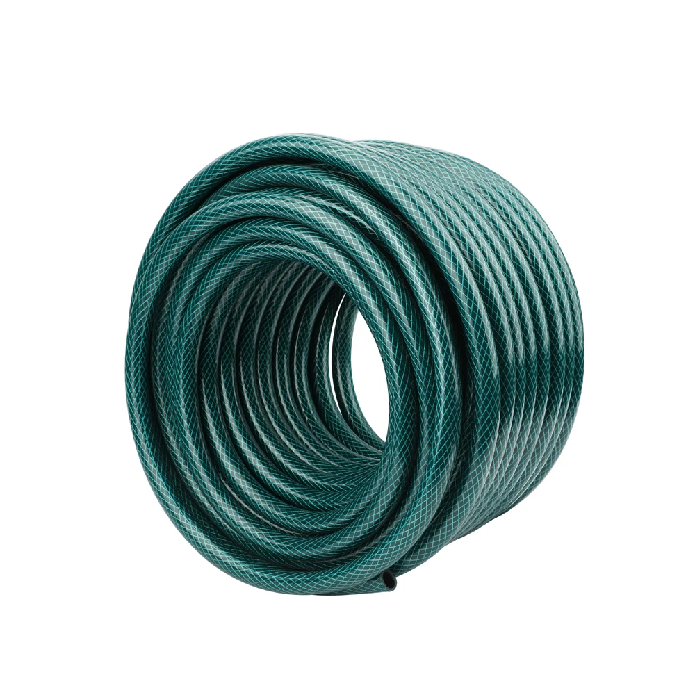 Image of 1/2 15m 20m 30m Plastic Soft PVC Green Hose Pipe Three Layer Gardening Hoses Water Hose