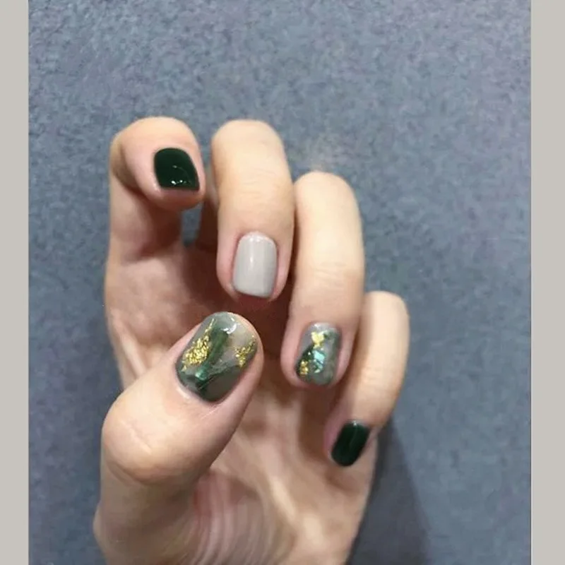 

Manicure Tools Nail Art Tips False Fingernails Press Cover Diy Logo Style Finger Beauty Packing Pcs