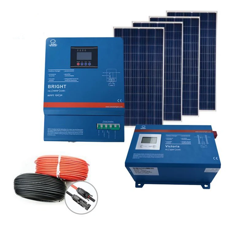 1kw Off-grid Photovoltaic complete set solar home power system
