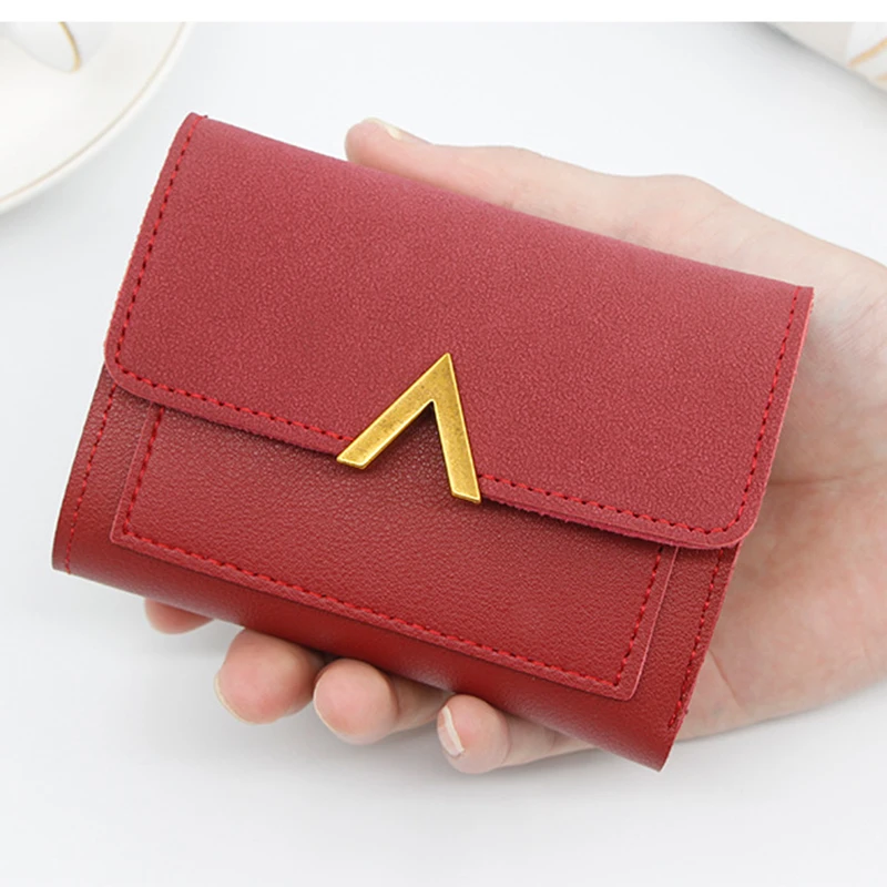 

2021 new Accept Customized Logo wallet pu leather Waterproof durable wallet for women, Brown, green, gray, red, black, pink, blue, rose red