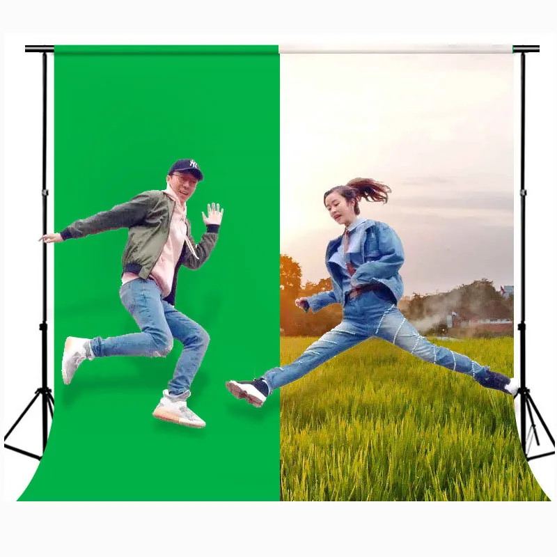 

Yiscaxia Widening and thickening green cloth film and television effect live green keying photography background greenscreen