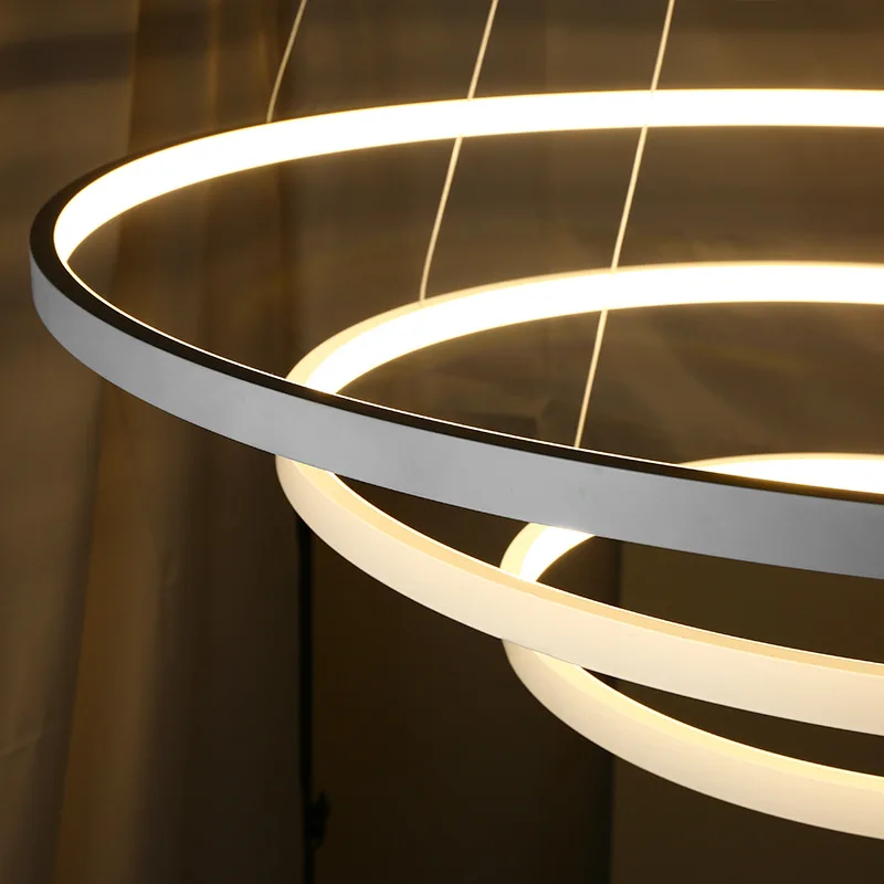 
Modern Led Chandelier Rings Circle Ceiling mounted LED Chandelier Lighting For Living room Dining room Kitchen 