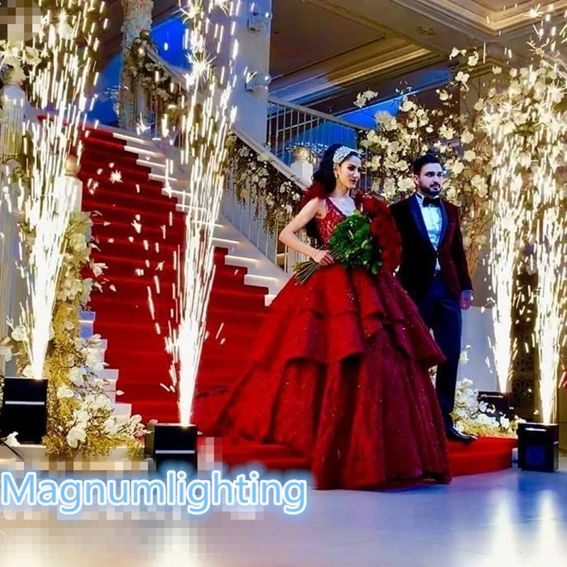 
DMX hot sell cold spark machine for festival indoor wedding party fountain 1m-5m height firework machine 