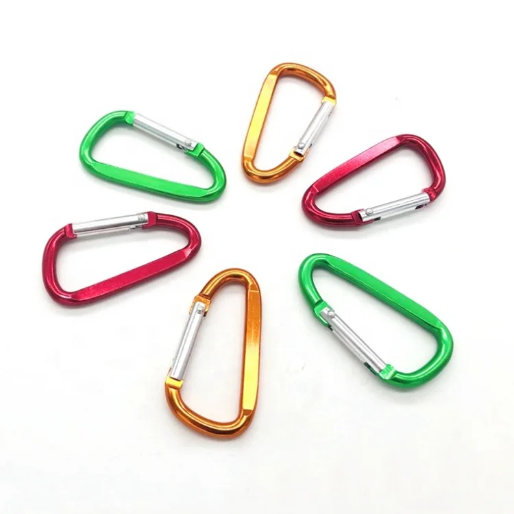 

D-Ring Aluminum Non Locking Carabiner Hook Clip Keychain