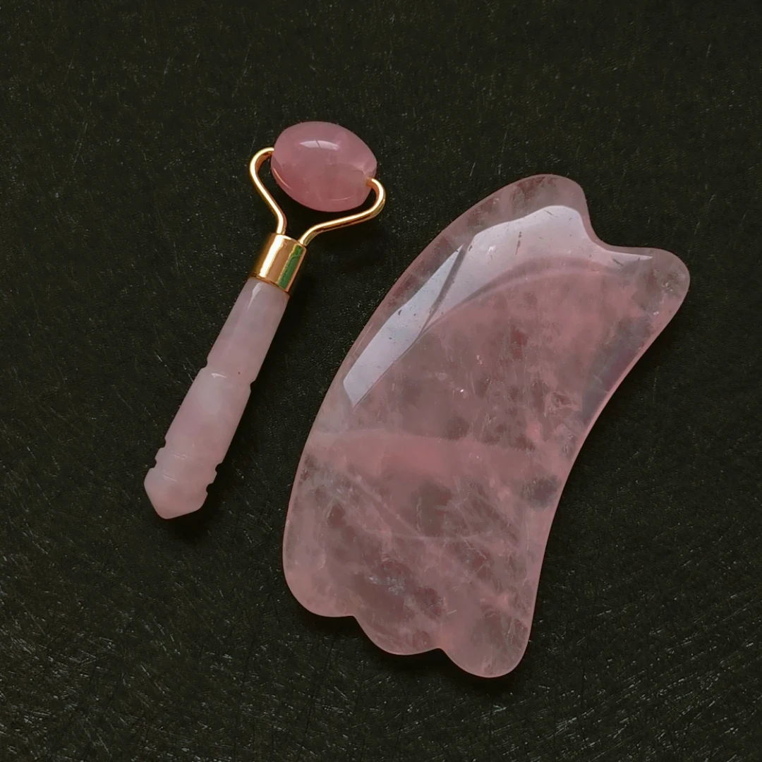 

New Product Jade Rose Quartz Roller Set