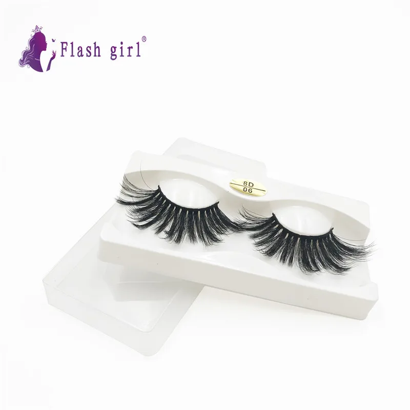 

High quality 8d mink eyelashes vendor 8D-06 wholesale natural volume full strip lashes