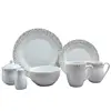 Free Sample Luxury Fine Porcelain Dining Sets White Ceramic Plate