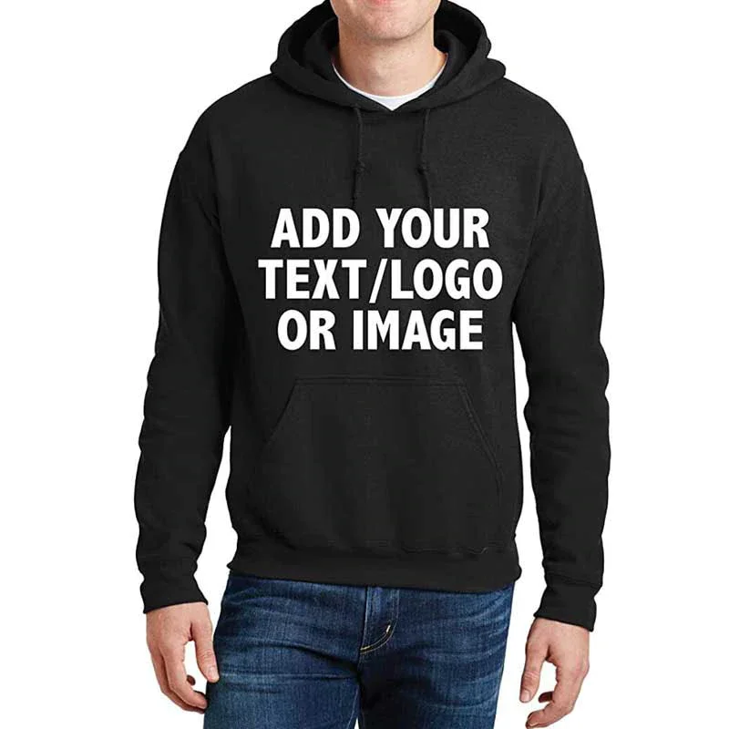 

Hoodies Mens Logo Text Photo 3D Hoodie for Men Women Personalized Custom Sweatshirt Polluver Customization Sweatshirts
