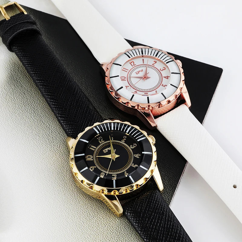 

K3053-15 Charm lady watch fashion quartz brand watches rose gold bezel