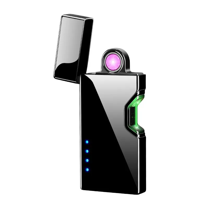 

Zinc alloy colours rotate Arc electronic lighter cigarette usb lighters with gift box, 5 colors