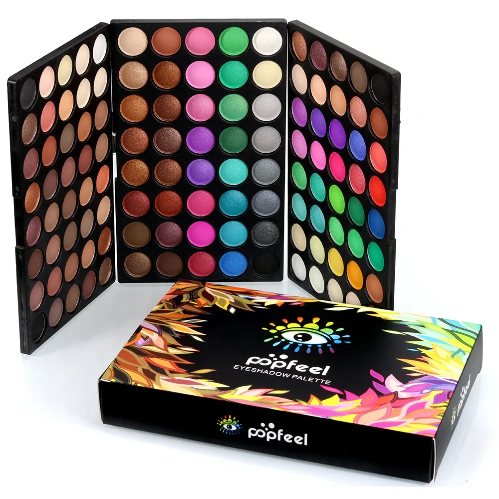 

Mineral Waterproof 120 colors high pigmented mini eye shadow pallet personalized