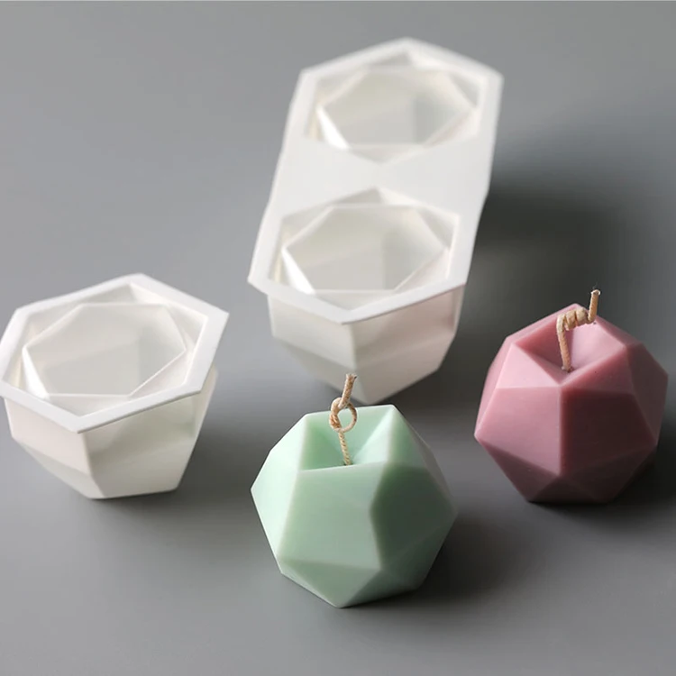 

Polygonal DIY Candle Making Hand Made Scented Candle Soap Decoration Epoxy Home for Candle Mold Geometric