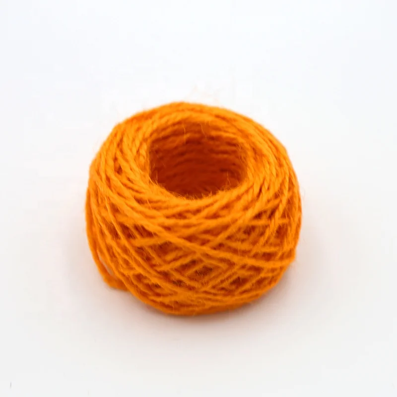 
Wholesale colored DIY craft twisted macrame cotton twine cotton string / colored jute yarn 