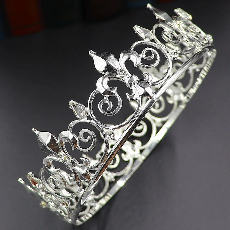 
NeeFu WoFu Metal crown Zirconia Fashion Bridal Wedding Wholesale Wedding Tiaras and Crowns factory Outlet 