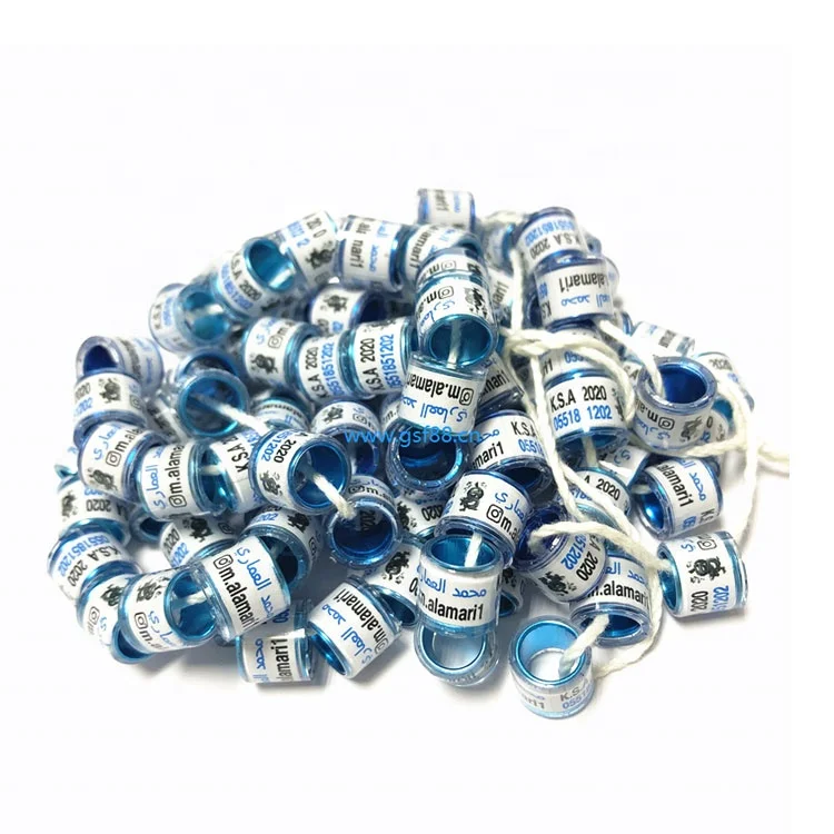 

Wholesale Price Love Bird Leg Ring Plastic Aluminum Personal Band Pha Chicken Leg Rings 12mm Gps Pigeon Tracking//