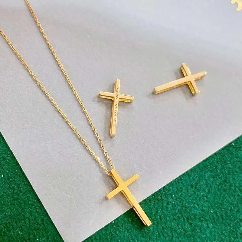 

18k Real Gold Cross Necklace