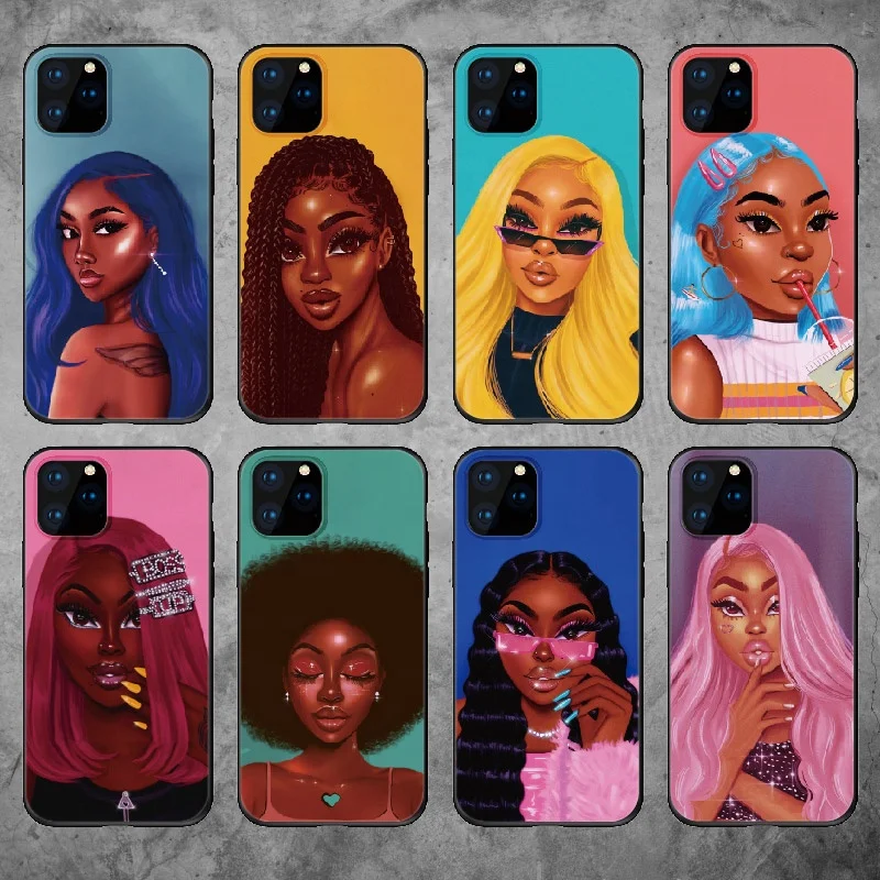 

Money Rapper Sexy Girl Soft Silicone Candy Case Coque For iPhone 12 Mini 11 Pro 8 8Plus X XS Max 7 7Plus, Mix colors