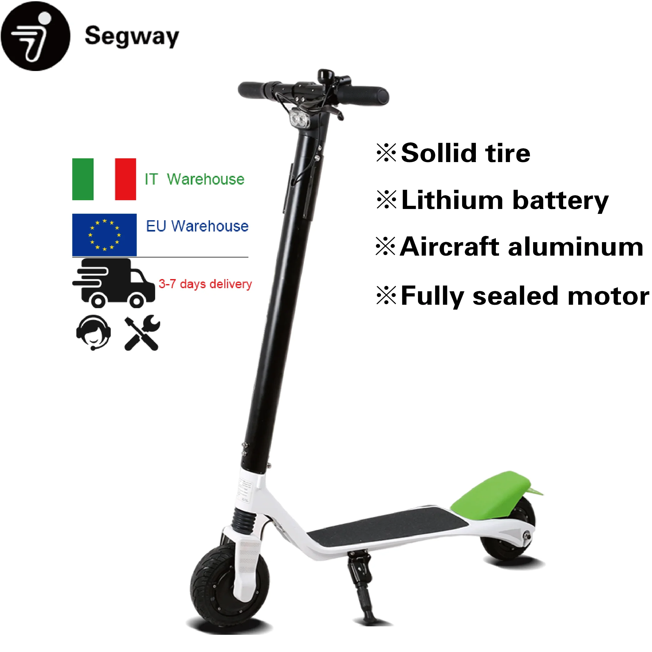 

Dual Solid Wheels Electric Scooter With 36V 250W Powerful Motor Electric Scooter For Adults Fast Waterproof Electric Scooters