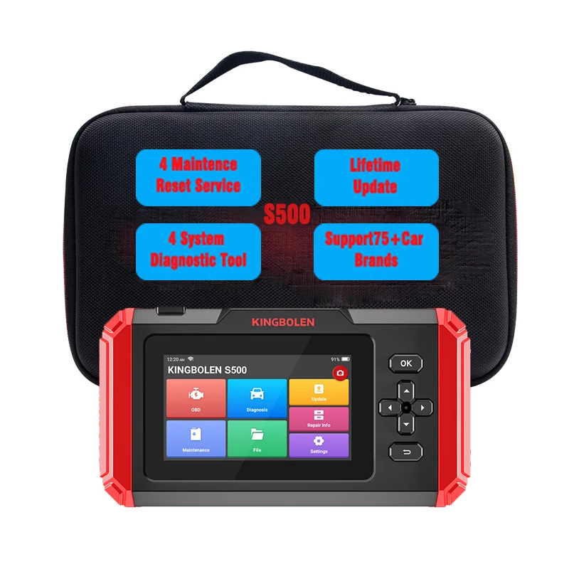 

KINGBOLEN S500 Car OBD2 Scanner Code Reader 4 System Diagnostic Tool Lifetime Update pk LAUNCH CRP123E