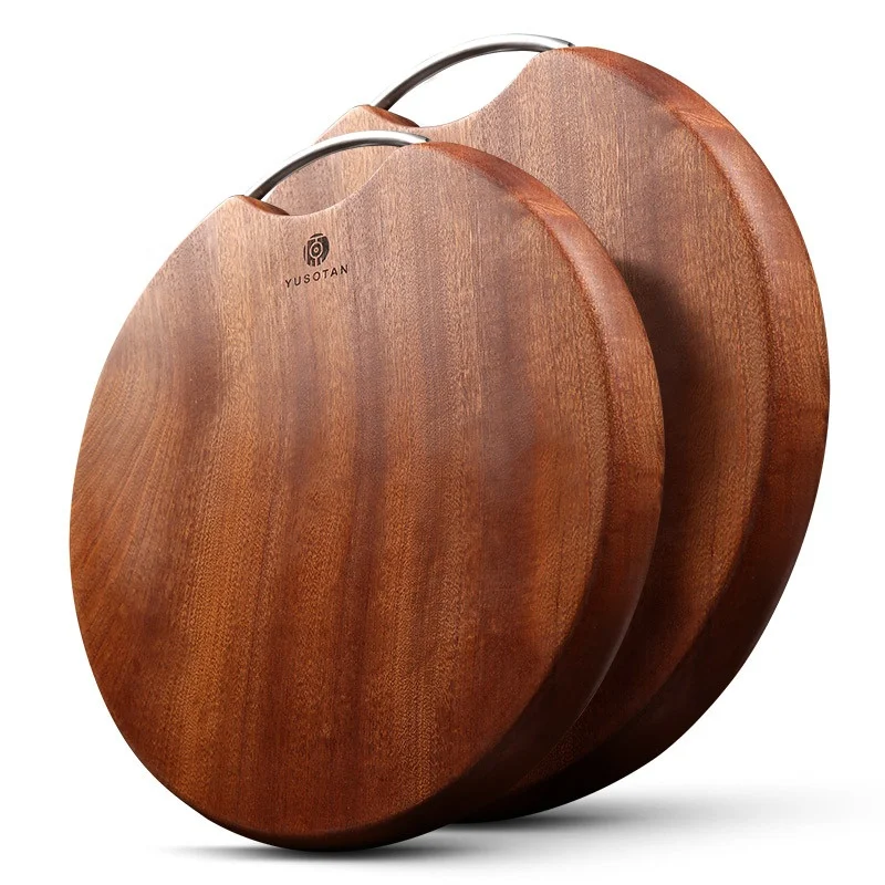 

African Congo Sandalwood solid round chopping board shape cutting board