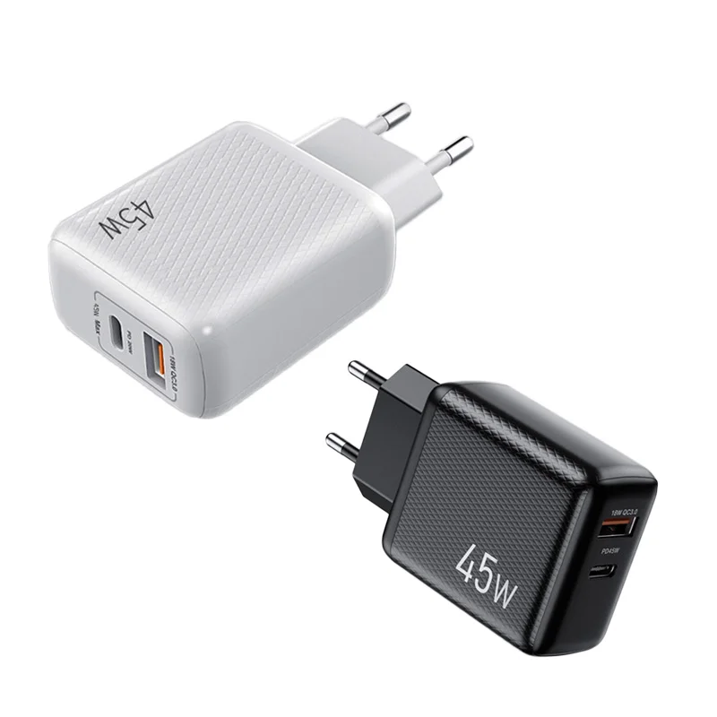 

USB-C PD 45W US/EU/UK Plus Fast Charging Adapter Type-C Quick Charger For iPhone 13 12 Pro Max iPad Huawei Xiaomi Samsung