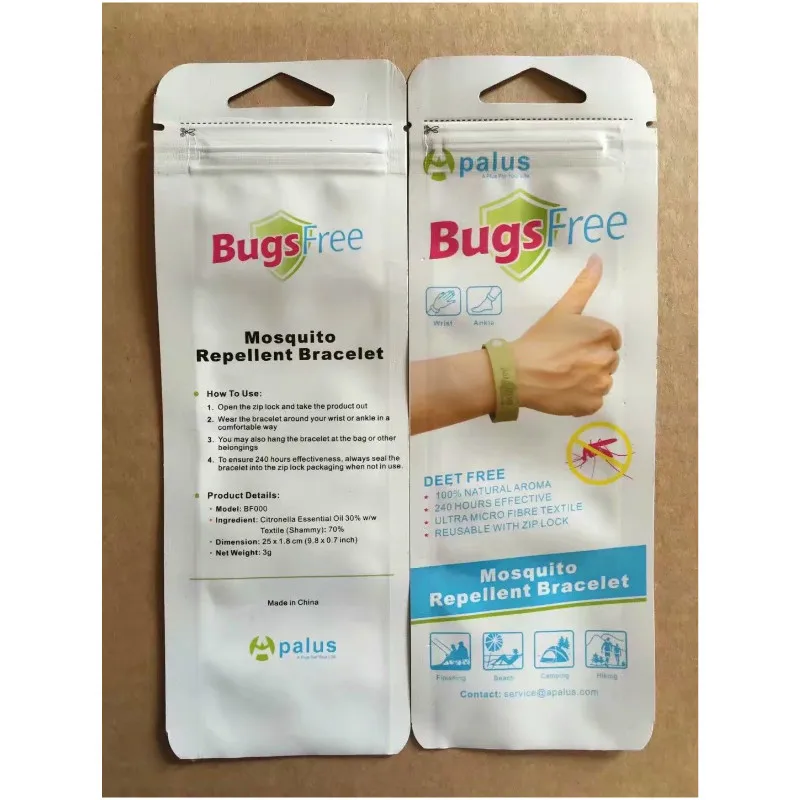 

super fiber mosquito repellent bracelet, independent packaging, OEM for adults and children